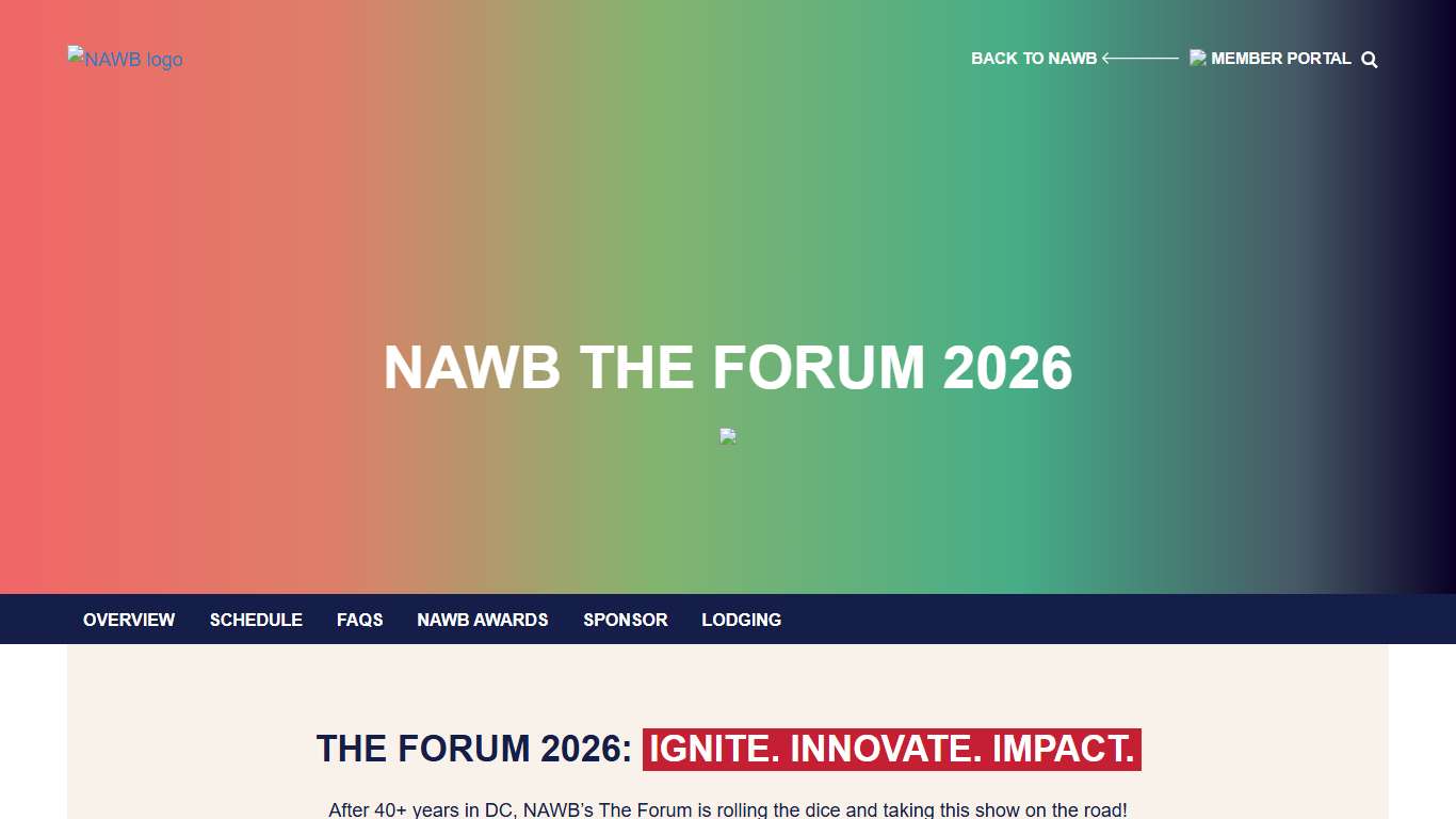 The Forum 2026 NAWB